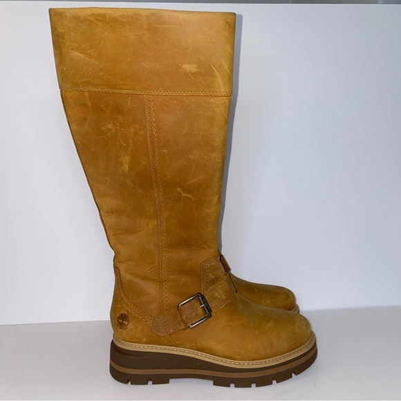 Timberland Cervinia Valley 16" Tall Brown Leather Boots - Picture 5 of 16